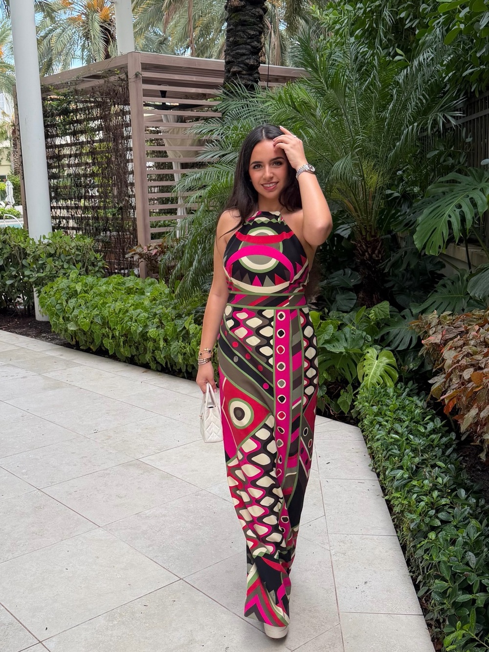 Emilio Pucci - Vivara print gown size 46 (10) - Picture 2 of 11